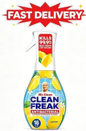 Mr. Clean Clean Freak Lemon Scent Antibacterial Multi-Purpose Bath Cleaner, 16 Fl Oz Mr. Clean Clean Freak Lemon Scent Antibacterial Multi-Purpose Bath Cleaner, 16 Fl Oz