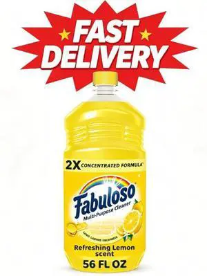Fabuloso 2X All Purpose Cleaner, No Rinse Floor Cleaner, Refreshing Lemon Scent, 56 fl oz Fabuloso 2X All Purpose Cleaner, No Rinse Floor Cleaner, Refreshing Lemon Scent, 56 fl oz