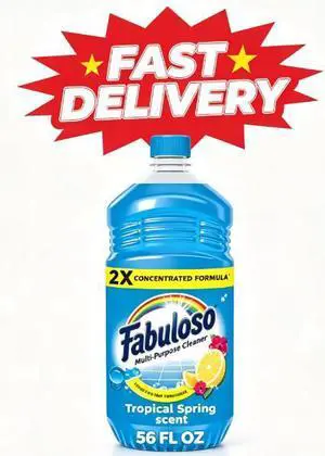 Fabuloso 2X Multi-Purpose Cleaner, No Rinse Floor Cleaner, Tropical Spring Scent, 56 fl oz Fabuloso 2X Multi-Purpose Cleaner, No Rinse Floor Cleaner, Tropical Spring Scent, 56 fl oz