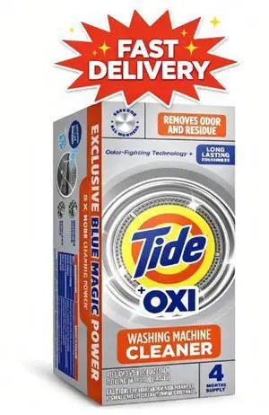 Tide Washing Machine Cleaner with Oxi Powder, Odor Eliminator and Washer Residue Remover, 4 Count Tide Washing Machine Cleaner with Oxi Powder, Odor Eliminator and Washer Residue Remover, 4 Count