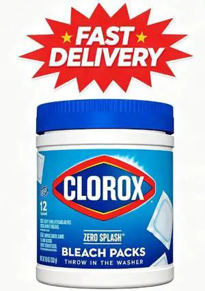Clorox Zero Splash Bleach Packs, Regular Scent, 8.9 oz, 12 Count Clorox Zero Splash Bleach Packs, Regular Scent, 8.9 oz, 12 Count