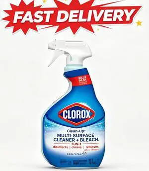Clorox Clean-Up Multi-Surface All Purpose Cleaner with Bleach, Rain Clean, 32 fl oz Clorox Clean-Up Multi-Surface All Purpose Cleaner with Bleach, Rain Clean, 32 fl oz