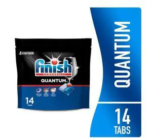 Finish Quantum Dishwasher Pods, No Pre-Rinse Dishwasher Detergent Tabs Soap, Advanced Clean, 14 Count Finish Quantum Dishwasher Pods, No Pre-Rinse Dishwasher Detergent Tabs Soap, Advanced Clean, 14 Count