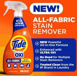 Tide +Ultra Oxi All-Fabric Laundry Stain Remover Spray, 22 fl oz Tide +Ultra Oxi All-Fabric Laundry Stain Remover Spray, 22 fl oz