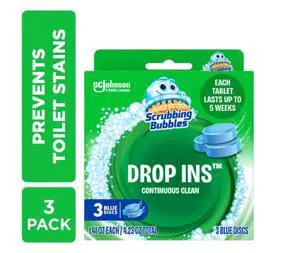 Scrubbing Bubbles Toilet Tablets, Continuous Clean Toilet Drop Ins, 3 Count Scrubbing Bubbles Toilet Tablets, Continuous Clean Toilet Drop Ins, 3 Count