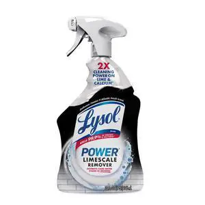 Lysol Power Limescale Remover Bathroom Cleaner Spray, Hard Water Stain Remover, Disinfecting Multipurpose Cleaner, 0% Bleach, Atlantic Fresh Scent, 32 fl oz Lysol Power Limescale Remover Bathroom Cleaner Spray, Hard Water Stain Remover, Disinfecting Multipurpose Cleaner, 0% Bleach, Atlantic Fresh Scent, 32 fl oz