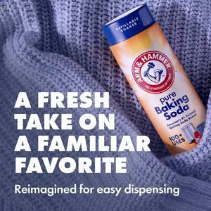 ARM & HAMMER Pure Baking Soda Shaker, Multi-Purpose Cleaning, Laundry & Deodorizing, 12 Oz ARM & HAMMER Pure Baking Soda Shaker, Multi-Purpose Cleaning, Laundry & Deodorizing, 12 Oz