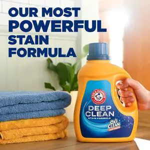 ARM & HAMMER Plus OxiClean Max Force Deep Clean Stain Detergent, Sparkling Clean, 75 Fl Oz ARM & HAMMER Plus OxiClean Max Force Deep Clean Stain Detergent, Sparkling Clean, 75 Fl Oz