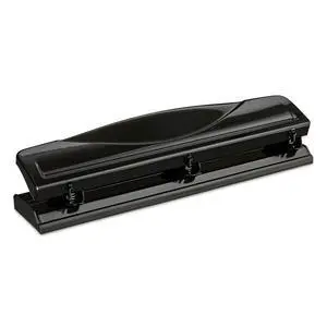 Pen+Gear 3-Hole Punch, 12 Sheet Capacity, Black Pen+Gear 3-Hole Punch, 12 Sheet Capacity, Black