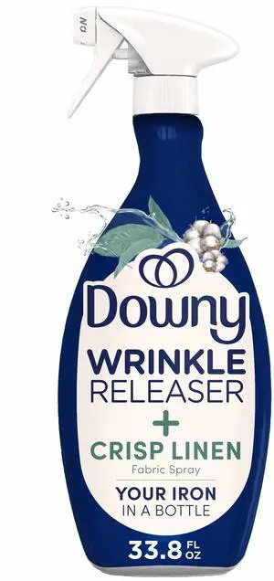 Downy Wrinkle Releaser, Crisp Linen Scent, Fabric Refresher Spray, 33.8 fl oz Downy Wrinkle Releaser, Crisp Linen Scent, Fabric Refresher Spray, 33.8 fl oz