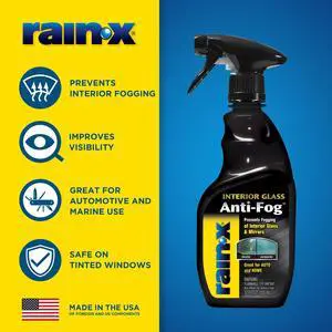 Rain-X Interior Glass Anti-Fog Treatment 12 fl. oz for Automotive and Marine Use Rain-X Interior Glass Anti-Fog Treatment 12 fl. oz for Automotive and Marine Use