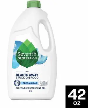 Seventh Generation Liquid Dishwasher Detergent, Free and Clear Scent, 42 fl oz Seventh Generation Liquid Dishwasher Detergent, Free and Clear Scent, 42 fl oz