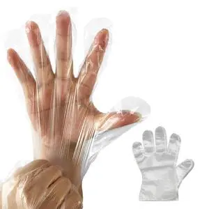 400 Count Disposable Plastic Gloves, Latex-Free, Powder-Free, One Size, Clear, for Cooking, Catering, Cleaning, Food Handling 400 Count Disposable Plastic Gloves, Latex-Free, Powder-Free, One Size, Clear, for Cooking, Catering, Cleaning, Food Handling