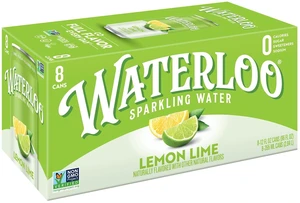 Waterloo Sparkling Water, Lemon-Lime, 8 Pack, 12 fl oz Cans Waterloo Sparkling Water, Lemon-Lime, 8 Pack, 12 fl oz Cans