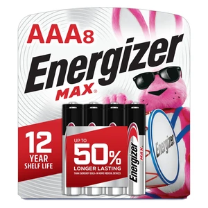 Energizer MAX AAA Alkaline Batteries, 8-Pack Energizer MAX AAA Alkaline Batteries, 8-Pack