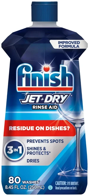 Finish Jet-Dry Rinse Aid, Dishwasher Rinse Agent and Drying Agent, 8.45floz Finish Jet-Dry Rinse Aid, Dishwasher Rinse Agent and Drying Agent, 8.45floz