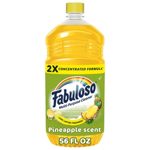 Fabuloso 2X Multi-Purpose Cleaner No Rinse Floor Cleaner Pineapple Scent 56 fl oz Fabuloso 2X Multi-Purpose Cleaner No Rinse Floor Cleaner Pineapple Scent 56 fl oz