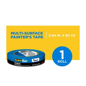 Scotch Blue Painter's Tape 0.94in x 60yd 1 Pack Original Multi-Surface Paint Supplies Scotch Blue Painter's Tape 0.94in x 60yd 1 Pack Original Multi-Surface Paint Supplies