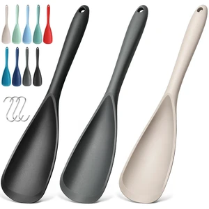 3-Pack Silicone Cooking Spoon Spatula for Nonstick Cookware, Heat-Resistant 3-Pack Silicone Cooking Spoon Spatula for Nonstick Cookware, Heat-Resistant