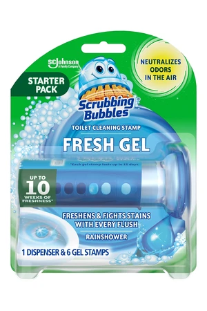Scrubbing Bubbles Fresh Gel Automatic Toilet Bowl Cleaner, Rainshower, 6Count Scrubbing Bubbles Fresh Gel Automatic Toilet Bowl Cleaner, Rainshower, 6Count