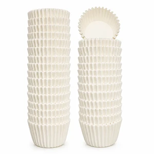 Non-Stick Mini Cupcake Liners, 500 Count, White, Greaseproof Parchment, Food-Grade - for Baking, Muffins, Nuts Non-Stick Mini Cupcake Liners, 500 Count, White, Greaseproof Parchment, Food-Grade - for Baking, Muffins, Nuts