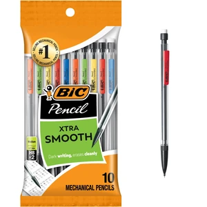 BIC Xtra-Smooth 0.7mm Mechanical Pencils, Medium Point, 10-Count Pack BIC Xtra-Smooth 0.7mm Mechanical Pencils, Medium Point, 10-Count Pack