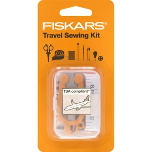 Fiskars 27-Piece Travel Sewing Kit with 39" Measuring Tape, Orange Fiskars 27-Piece Travel Sewing Kit with 39" Measuring Tape, Orange