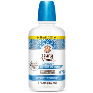 GuruNanda Travel Mouthwash with Hydrogen Peroxide for Teeth Whitening, Mint, 3oz GuruNanda Travel Mouthwash with Hydrogen Peroxide for Teeth Whitening, Mint, 3oz