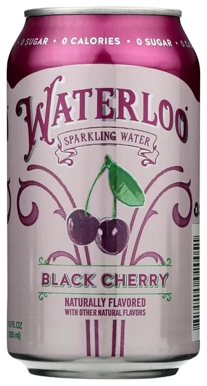 Waterloo Sparkling Water Black Cherry, 12 Fl Oz Waterloo Sparkling Water Black Cherry, 12 Fl Oz