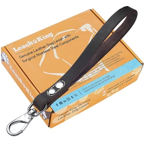 12" x 1" Full Grain Leather Short Traffic Dog Leash - Corrosion-Resistant Stainless Steel - Heavy Duty Lead for Large Dogs - Training Handle | (Classic Black) 12" x 1" Full Grain Leather Short Traffic Dog Leash - Corrosion-Resistant Stainless Steel - Heavy Duty Lead for Large Dogs - Training Handle | (Classic Black)