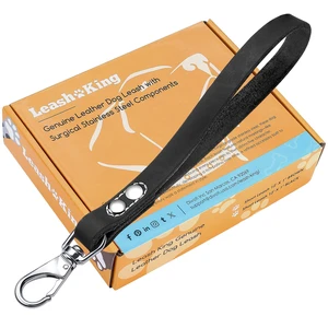 12" x 1" Full Grain Leather Short Traffic Dog Leash - Corrosion-Resistant Stainless Steel - Heavy Duty Lead for Large Dogs - Training Handle | (Classic Black) 12" x 1" Full Grain Leather Short Traffic Dog Leash - Corrosion-Resistant Stainless Steel - Heavy Duty Lead for Large Dogs - Training Handle | (Classic Black)