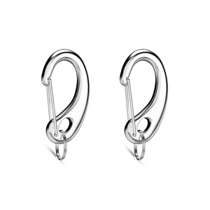 Pet Tag Quick Clip Spring-load Hook Combo, Silver/2 Large Pet Tag Quick Clip Spring-load Hook Combo, Silver/2 Large