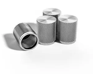STEEL HAWK 316L Stainless Steel Tire Valve Stem Caps for Cars, Trucks, Motorcycles, 4-Pack - Silver Standard STEEL HAWK 316L Stainless Steel Tire Valve Stem Caps for Cars, Trucks, Motorcycles, 4-Pack - Silver Standard