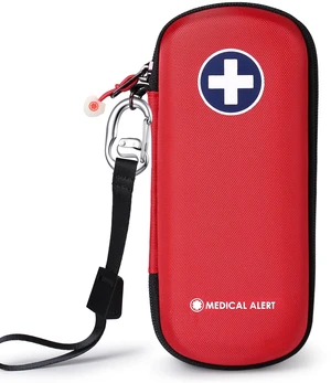 Divoti Medical Alert EpiPen Carrying Case, Shockproof Hard Shell Travel Bag for 2 Auto-Injectors Divoti Medical Alert EpiPen Carrying Case, Shockproof Hard Shell Travel Bag for 2 Auto-Injectors