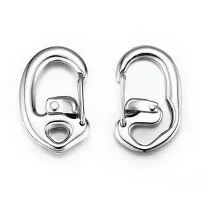 STEEL HAWK 1.75" Stainless Steel Double Lock Carabiner Keychain Clip for Camping & EDC - 1 Closed Loop + 1 Open Loop Clip STEEL HAWK 1.75" Stainless Steel Double Lock Carabiner Keychain Clip for Camping & EDC - 1 Closed Loop + 1 Open Loop Clip