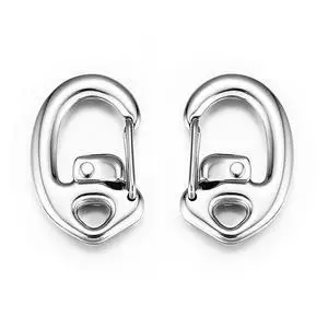 STEEL HAWK 1.75" Stainless Steel Double Lock Carabiner Keychain Clip for Camping & EDC - 2 Closed Loop Clips STEEL HAWK 1.75" Stainless Steel Double Lock Carabiner Keychain Clip for Camping & EDC - 2 Closed Loop Clips