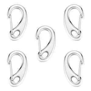 STEEL HAWK 2" Cold-Forged Stainless Steel Carabiner Clip Snap Hooks, 5-Pack STEEL HAWK 2" Cold-Forged Stainless Steel Carabiner Clip Snap Hooks, 5-Pack