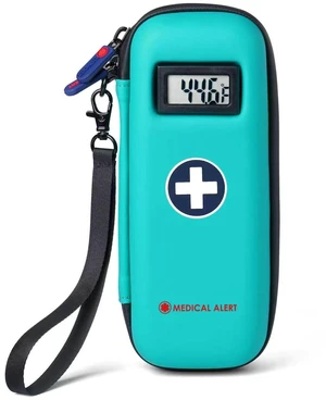Divoti GLP-1 & Insulin Medical Cooler Case with LCD Temperature Display, Teal Divoti GLP-1 & Insulin Medical Cooler Case with LCD Temperature Display, Teal