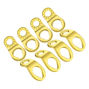 STEEL HAWK Stainless Steel Tie Down Hooks, Cold Forged, 8-Pack, Gold STEEL HAWK Stainless Steel Tie Down Hooks, Cold Forged, 8-Pack, Gold