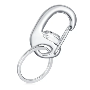 STEEL HAWK Fliplock Stainless Steel Locking Carabiner Clip, Secure Wire Gate with Key Ring, Compact Keychain Hook, EDC STEEL HAWK Fliplock Stainless Steel Locking Carabiner Clip, Secure Wire Gate with Key Ring, Compact Keychain Hook, EDC