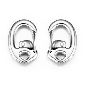STEEL HAWK Carabiner Keychain with Ring Clips, Polished Stainless Steel, Double Lock, 1.75", Cold Forged, 2 Count STEEL HAWK Carabiner Keychain with Ring Clips, Polished Stainless Steel, Double Lock, 1.75", Cold Forged, 2 Count