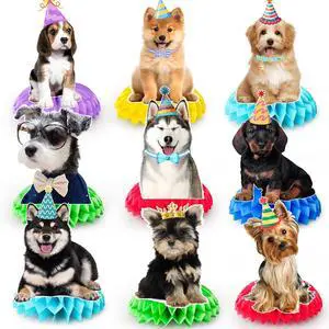 9 Pcs Dog Birthday Party Honeycomb Centerpieces, Puppy Table Center Decor Dog Party Honeycomb Centerpieces Table Decor for Puppy Birthday Decorations Supplies 9 Pcs Dog Birthday Party Honeycomb Centerpieces, Puppy Table Center Decor Dog Party Honeycomb Centerpieces Table Decor for Puppy Birthday Decorations Supplies