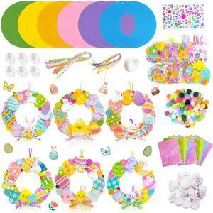 12 Set Easter Wreath Craft Kits, Easter Wreath Signs Decorations DIY Easter Bunny Wreaths for Easter Crafts Easter Party Decorations Easter Bunny Surprises 12 Set Easter Wreath Craft Kits, Easter Wreath Signs Decorations DIY Easter Bunny Wreaths for Easter Crafts Easter Party Decorations Easter Bunny Surprises