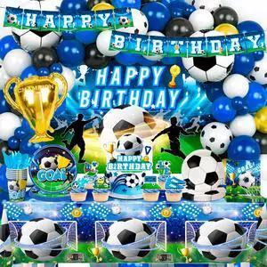 Soccer Party Decorations, 168 Pcs Soccer Birthday Party Decorations Set Includes Soccer Birthday Banner Balloons Cake Topper Plates Tablecloth etc Soccer Birthday Decorations Supplies Soccer Party Decorations, 168 Pcs Soccer Birthday Party Decorations Set Includes Soccer Birthday Banner Balloons Cake Topper Plates Tablecloth etc Soccer Birthday Decorations Supplies