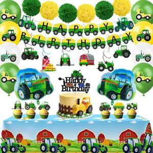 55 Pcs Tractor Birthday Party Decorations, Tractor Birthday Balloons Tractors Banner Tableclothes Flower Balls Hanging Swirls for Tractor Birthday Party Supplies 55 Pcs Tractor Birthday Party Decorations, Tractor Birthday Balloons Tractors Banner Tableclothes Flower Balls Hanging Swirls for Tractor Birthday Party Supplies