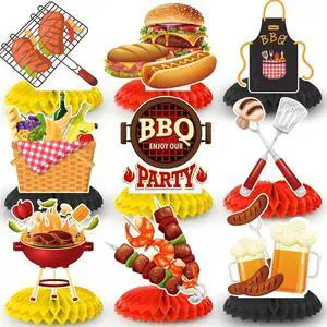 9 Pcs BBQ Baby Shower Centerpieces, Summer BBQ Centerpieces Summer BBQ Table Decor BBQ Theme Honeycomb Centerpieces for Picnic Party Decorations Supplies Summer Barbecue Holidays Supplies 9 Pcs BBQ Baby Shower Centerpieces, Summer BBQ Centerpieces Summer BBQ Table Decor BBQ Theme Honeycomb Centerpieces for Picnic Party Decorations Supplies Summer Barbecue Holidays Supplies