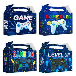 Video Game Party Boxes, 24pcs Gaming Treat Boxes/Video Game Paper Box/Video Game Treat Boxes/Video Game Goodie Boxes, Video Game Candy Boxes for Video Game Birthday Decorations Video Game Party Boxes, 24pcs Gaming Treat Boxes/Video Game Paper Box/Video Game Treat Boxes/Video Game Goodie Boxes, Video Game Candy Boxes for Video Game Birthday Decorations