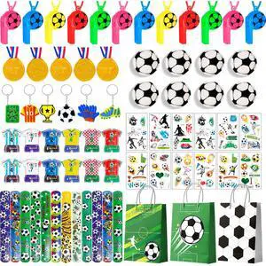 Soccer Birthday Party Decorations, 96pcs Soccer Party Favor Bag Fillers with Soccer Party Keychain Bags Bracelet Maze Stickers Winner Medals for Soccer Birthday Party Supplies Soccer Birthday Party Decorations, 96pcs Soccer Party Favor Bag Fillers with Soccer Party Keychain Bags Bracelet Maze Stickers Winner Medals for Soccer Birthday Party Supplies