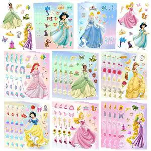 Princess Make a Face Stickers,32 Pcs Princess Diy Stickers witn 8 Designs Characters for Princess Birthday Party Supplies, Make Your Own Princess Stickers for Kids Princess Birthday Decorations Favor Princess Make a Face Stickers,32 Pcs Princess Diy Stickers witn 8 Designs Characters for Princess Birthday Party Supplies, Make Your Own Princess Stickers for Kids Princess Birthday Decorations Favor