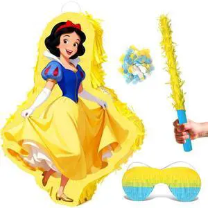 4 Pcs Snow White Party Pinatas Set - 11.8'' Snow White Theme Piñata Blindfold&Pinata Stick etc Snow White Pinata Games Supplies/Disney Princess Birthday Supplies 4 Pcs Snow White Party Pinatas Set - 11.8'' Snow White Theme Piñata Blindfold&Pinata Stick etc Snow White Pinata Games Supplies/Disney Princess Birthday Supplies
